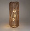 formano Solarlaterne Garten Rattan-Look 3 LED Birnen 60cm Bild 5