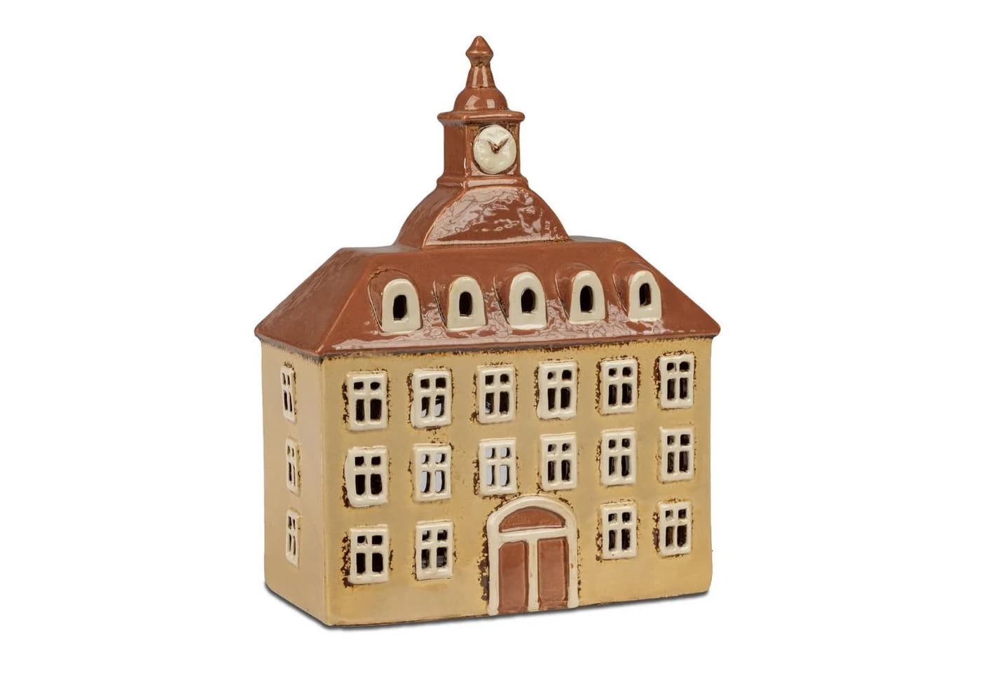 formano Windlicht Haus Creme Steinzeug