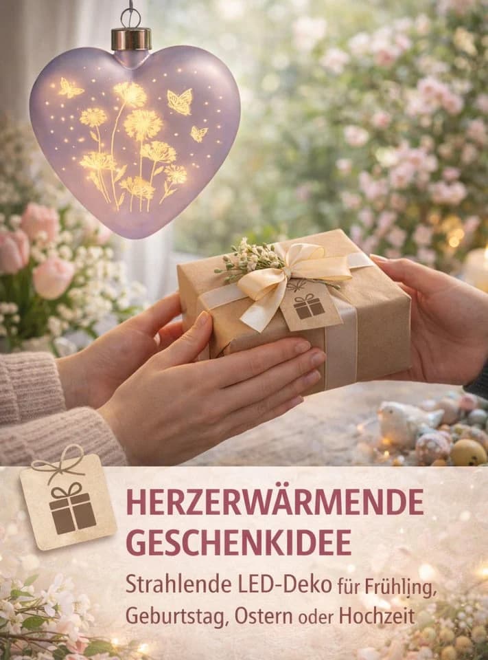 formano Hängedekoration Blumenwiese mit Timerfunktion, Lila, Blumenwiesen-Motiv - Bild 3