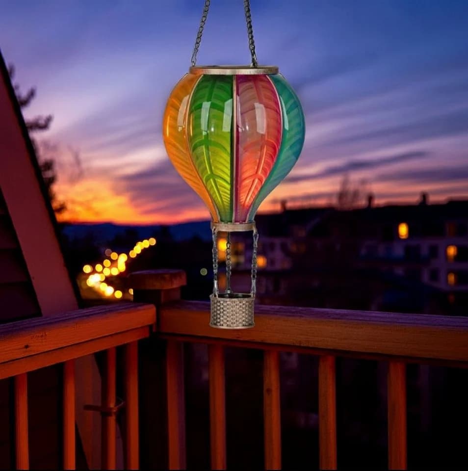 formano Dekolicht Solar-LED Heißluftballon bunt – Hängedeko für Garten & Balkon - Bild 3