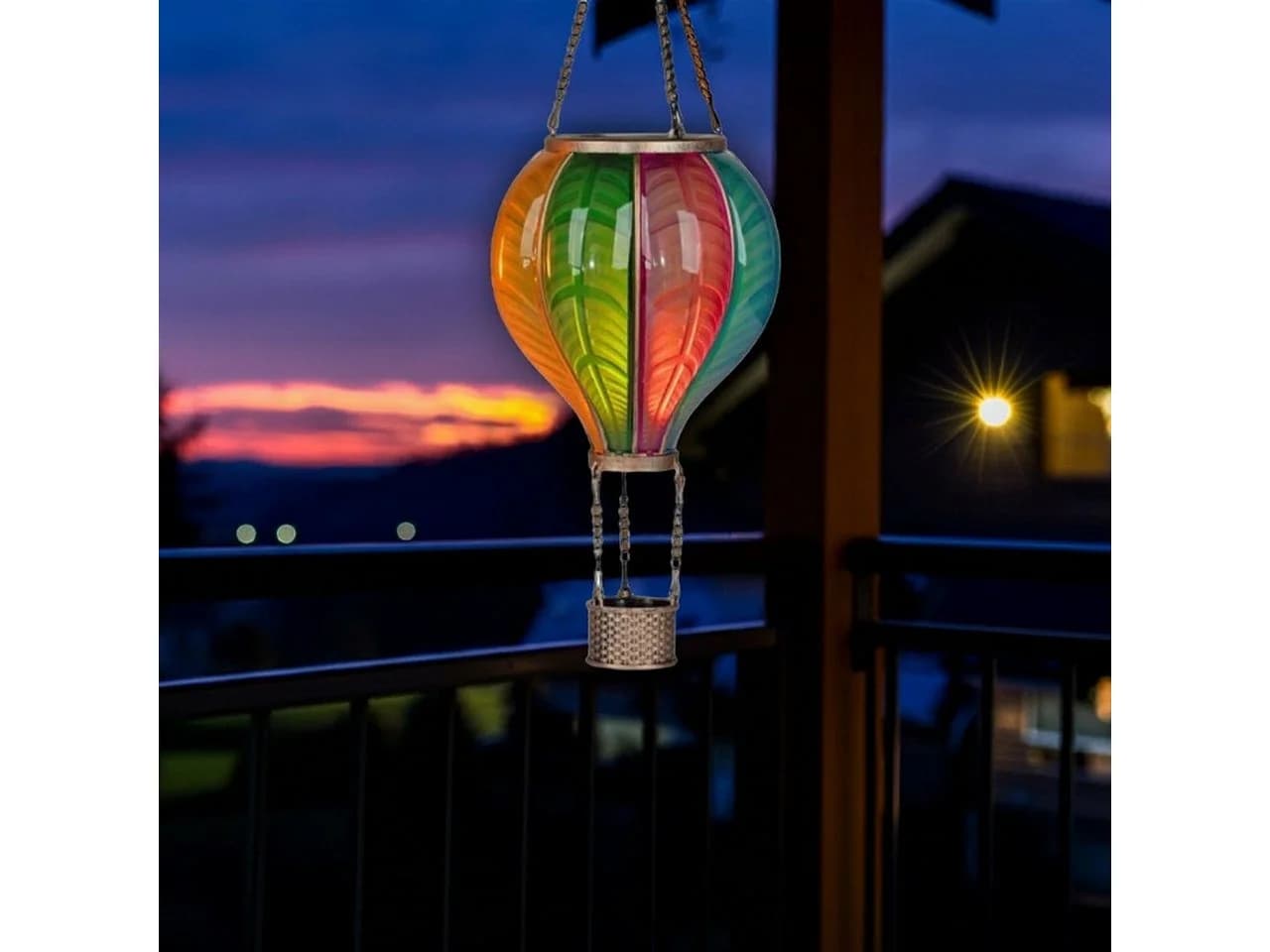 formano Dekolicht Solar-LED Heißluftballon bunt – Hängedeko für Garten & Balkon - Bild 4