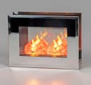 formano LED Dekolicht Spiegelfeuer 16cm Stimmungslicht Glas Timer 6h/18h Bild 2