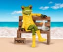 formano Sammelfigur Frosch 13cm Bunt Regenjacke Bild 5