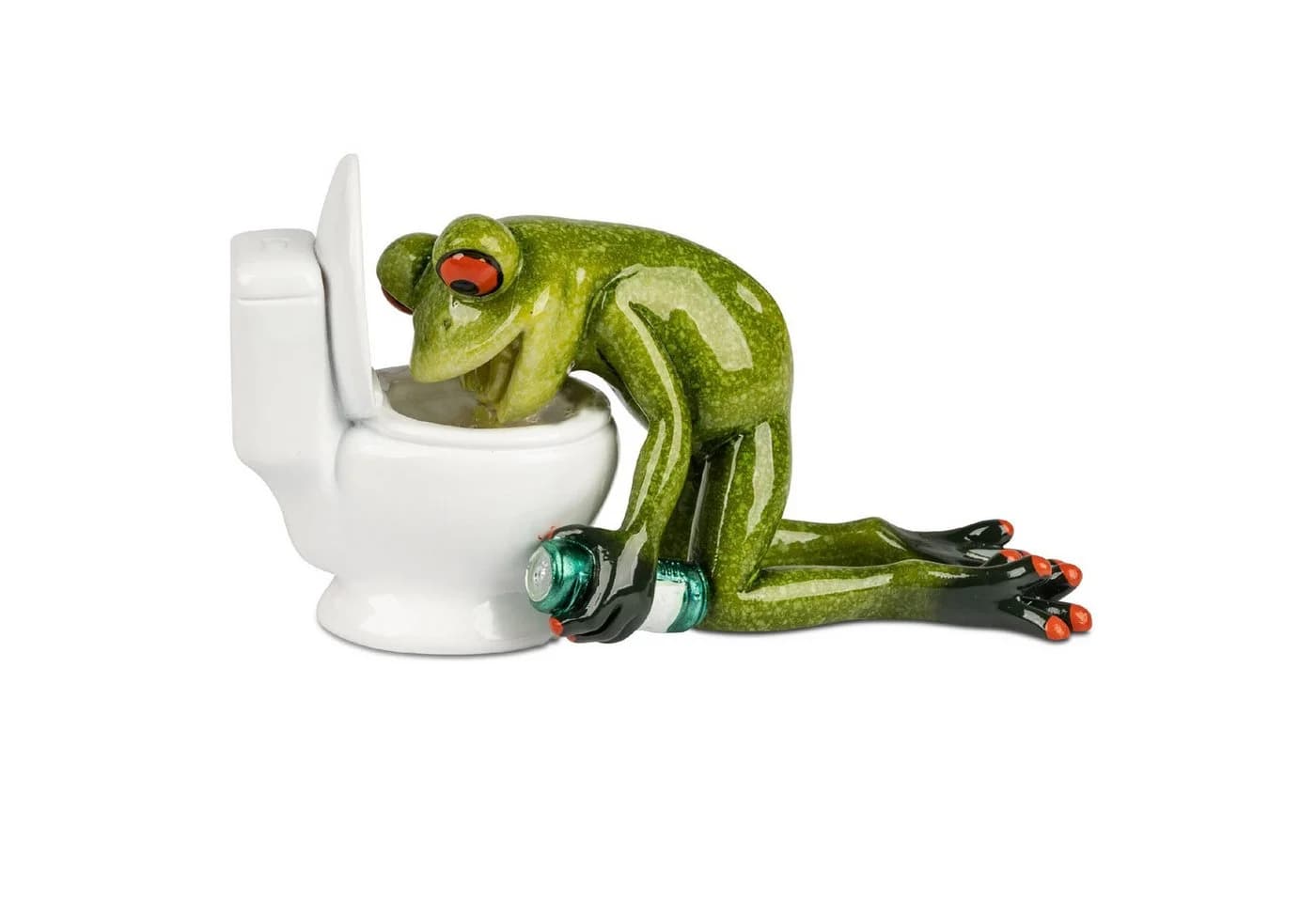 formano Dekofigur Froschhausen Grün Kunststein