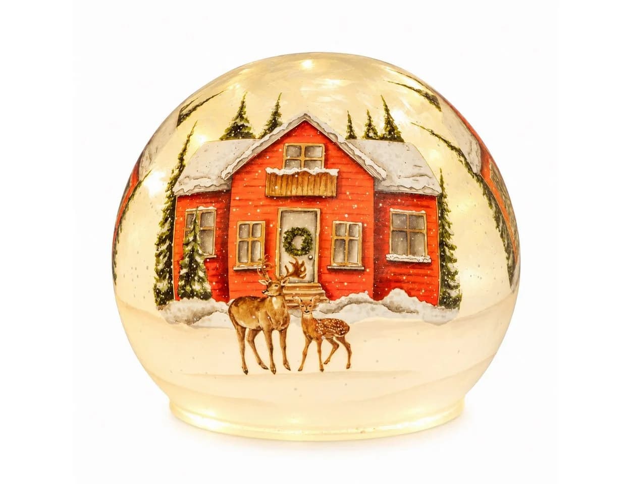 formano Kugelleuchte Weihnachtszeit Mehrfarbig Winterlandschaft - Bild 4