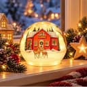 formano Kugelleuchte Weihnachtszeit Mehrfarbig Winterlandschaft Bild 5
