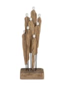 formano Skulptur Paarfiguren Dekoobjekt Braun Weiß Bild 2