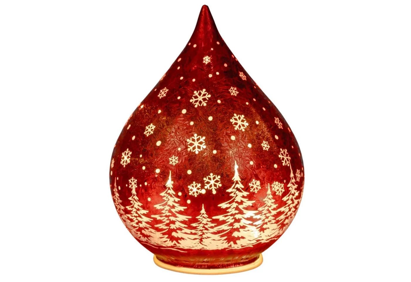 formano LED Deko-Tropfen Weihnachten 21 cm Frosty-Rot mit Timer - Bild 2