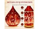 formano LED Deko-Tropfen Weihnachten 21 cm Frosty-Rot mit Timer Bild 3