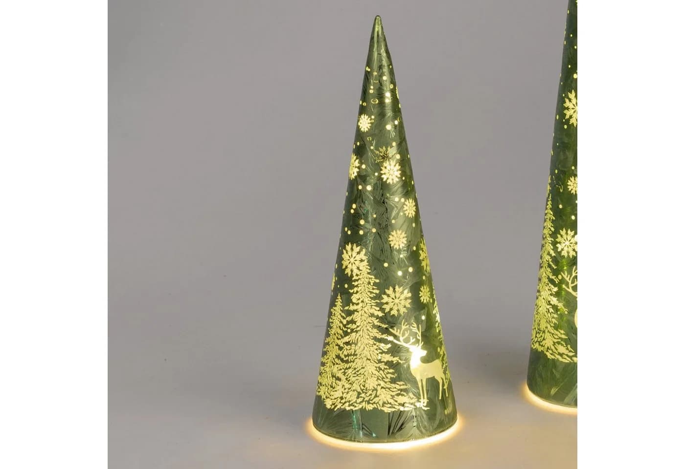 Kunstbaum Frosty Winterzeit, formano, 25 cm, Grün, Timerfunktion - Bild 2