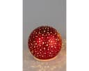 formano LED Weihnachtskugel 10 cm Rot Warmweiß Bild 2