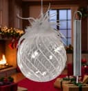 formano LED Weihnachtskugel 12cm mit Timer Glaskugel Bild 1