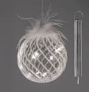 formano LED Weihnachtskugel 12cm mit Timer Glaskugel Bild 2