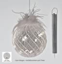 formano LED Weihnachtskugel 12cm mit Timer Glaskugel Bild 3