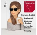 formano Deko-Büste Dame mit Sonnenbrille und Kaffeebecher Frauenfigur 28cm Bild 3