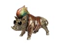 Formano Dekofigur Wildschwein Punk Antikgold Kunststein Bild 2