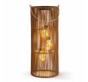 formano Solarlaterne Rattan-Look mit 3 LED Birnen Bild 2