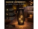 formano Solarlaterne Rattanoptik Schwarz mit LED Bild 1