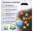 formano Solar Mobile Garten Schmetterlinge LED mit Dämmerungssensor Bild 3