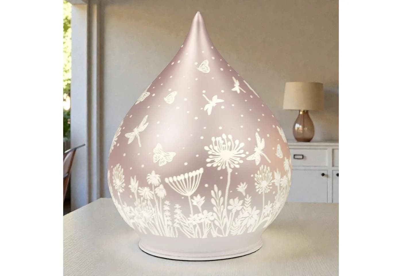 formano Dekofigur Blumenwiese Rosa Blumen