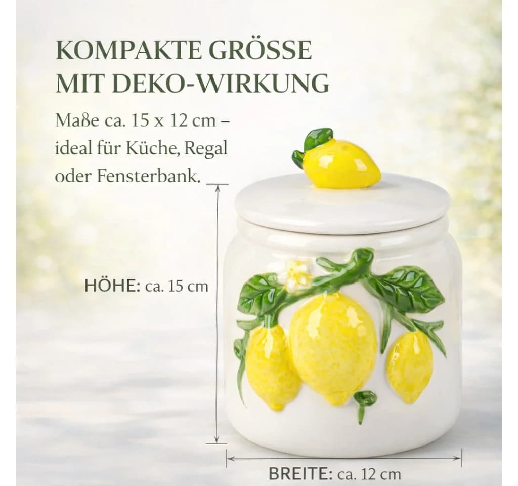 formano Vorratsdose Porzellan Deko mit Deckel weiß glasiert - Bild 4