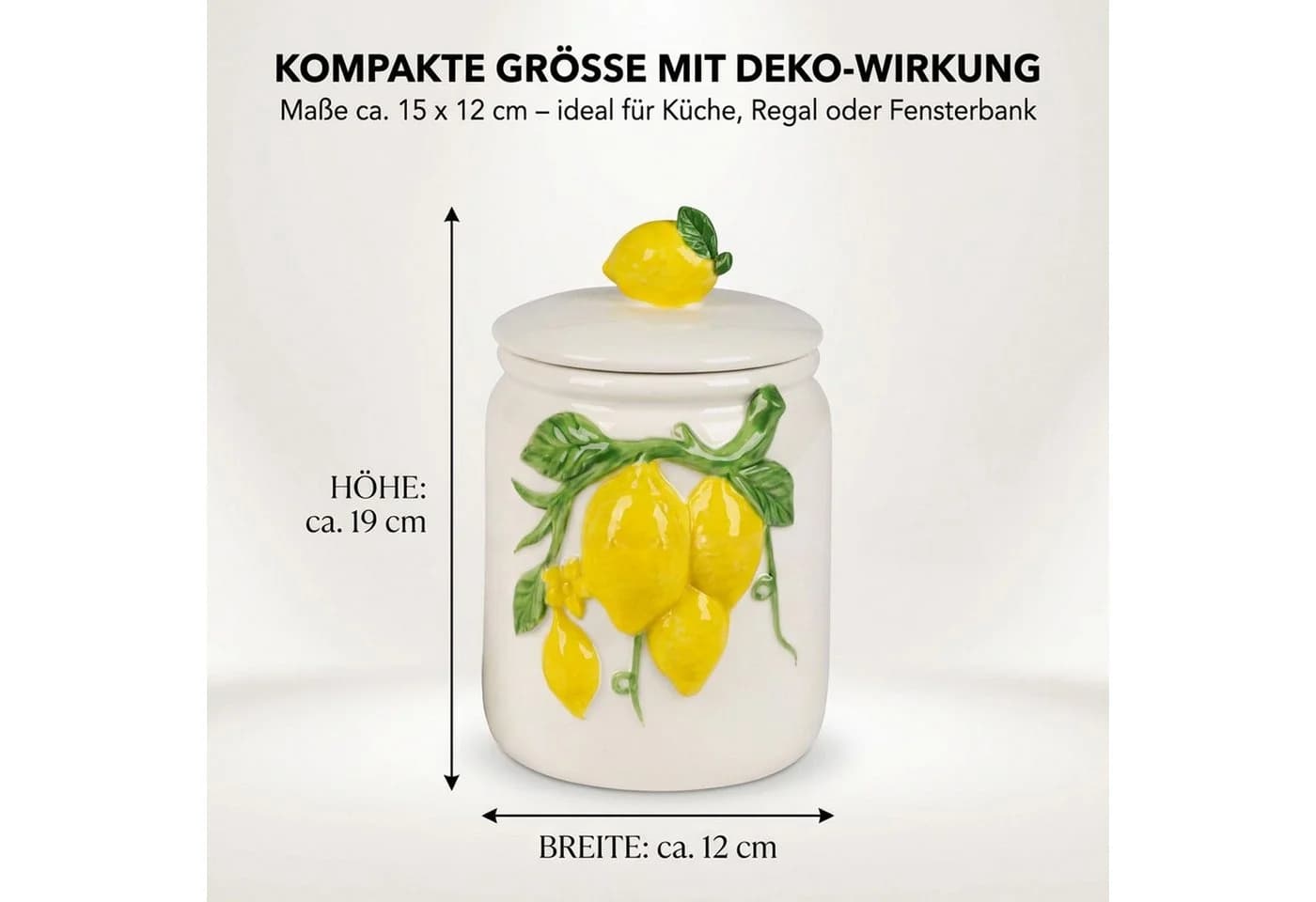 formano Vorratsdose Porzellan Deko mit Deckel Weiß Glasiert - Bild 4