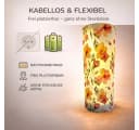 formano LED Dekolicht Blumenmotiv Zylinder Glas Timer Bild 5