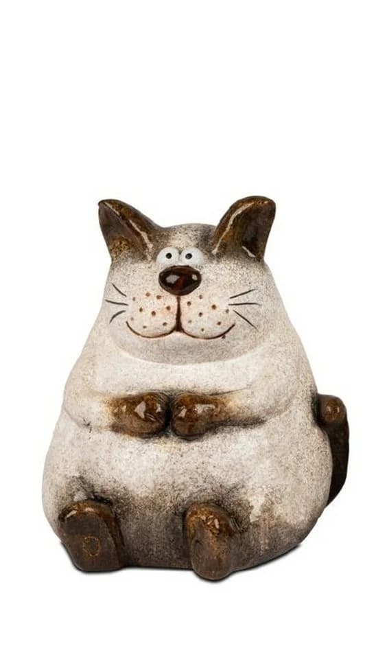 formano Dekokatze Cartoon-Stil Creme-Braun 25 cm - Bild 2