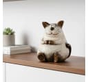 formano Dekokatze Cartoon-Stil Creme-Braun 36 cm Bild 1