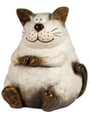 formano Dekokatze Cartoon-Stil Creme-Braun 36 cm Bild 2