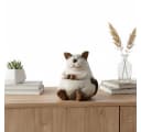 formano Dekokatze Cartoon-Stil Creme-Braun 36 cm Bild 3