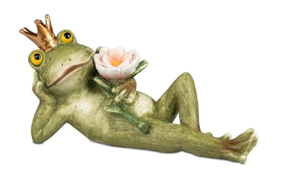 formano Dekofigur Froschkönig liegend Kunststein - Bild 2