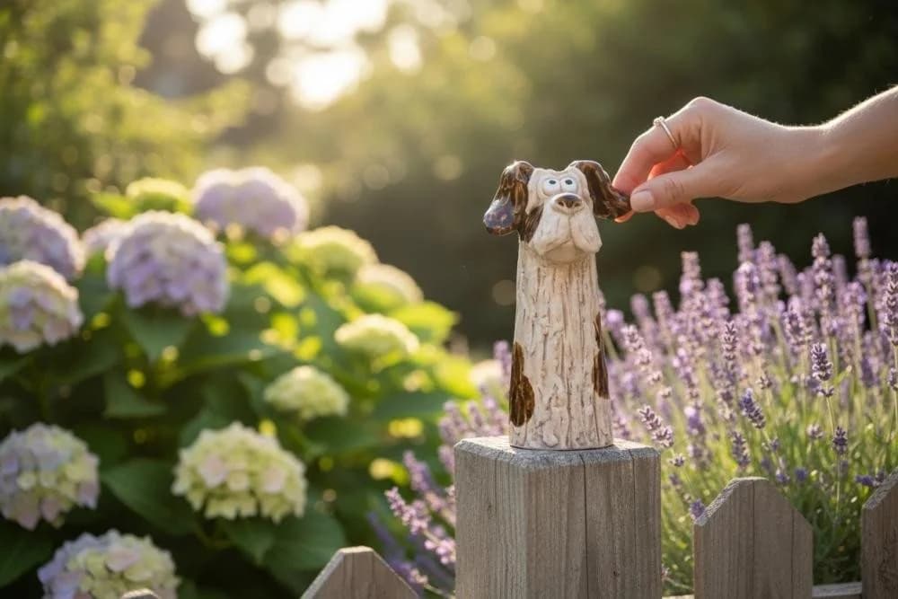 formano Zaundeko Hund Dekofigur Steinzeug 20 cm - Bild 3