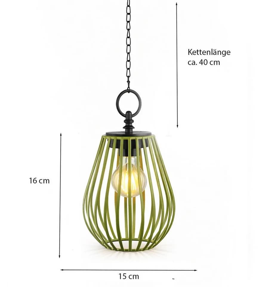 formano 3er Set Solar LED Windlichter Hängend Metall - Bild 3