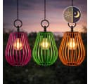 formano 3er Set Solar Windlicht Hängend LED Metall IP44 Bild 1
