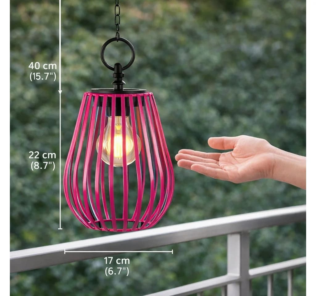formano 3er Set Solar Windlicht Hängend LED Metall IP44 - Bild 3