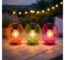 formano Solar LED Windlicht 3er Set Metall Gartenleuchte mit Dämmerungssensor Bild 1