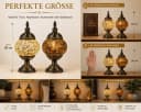 formano Tischleuchte 2er Set Orientalische Mosaiklampe Bunt Bild 4