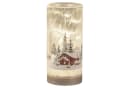 formano LED Deko Licht Winterlandschaft Leuchtglas mit Holzsockel Bild 2
