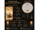 formano LED Deko Licht Winterlandschaft Leuchtglas mit Holzsockel Bild 5