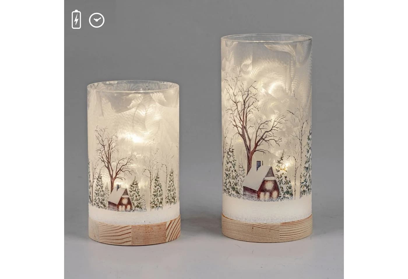 formano LED Dekolicht Winterlandschaft mit Timerfunktion