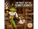 formano Handbemalte Frosch-Dekofigur mit Bierkrug auf Bank, 14 cm, Bayern-Motiv Bild 3