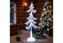 formano LED Weihnachtsbaum Acryl 25cm mit Licht & Vogel Winterdeko Bild 1