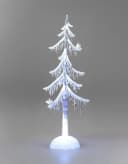 formano LED Weihnachtsbaum Acryl 25cm mit Licht & Vogel Winterdeko Bild 5