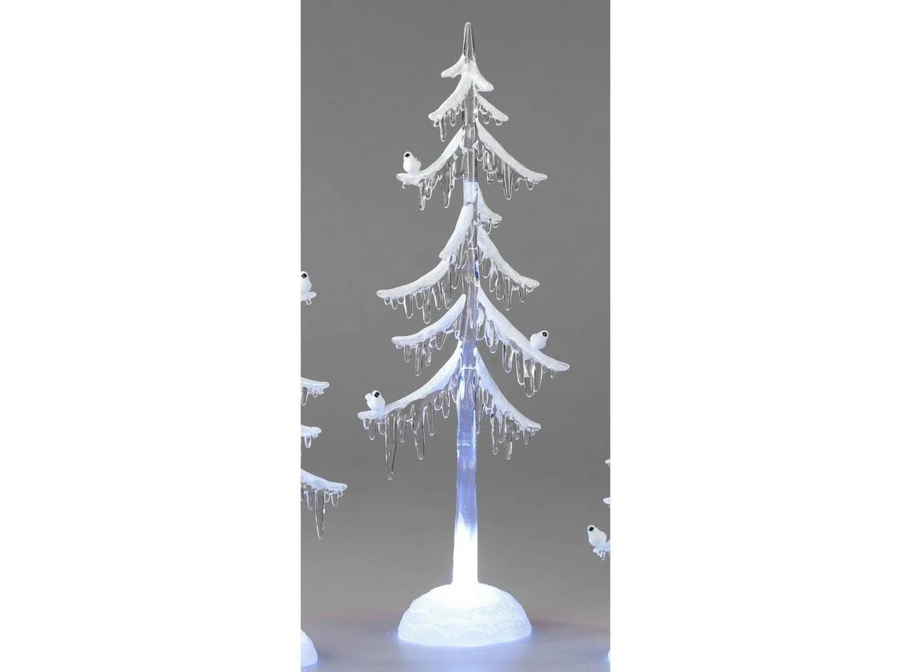formano LED Weihnachtsbaum Acryl 45cm mit Licht & Vogel Winterdeko - Bild 2