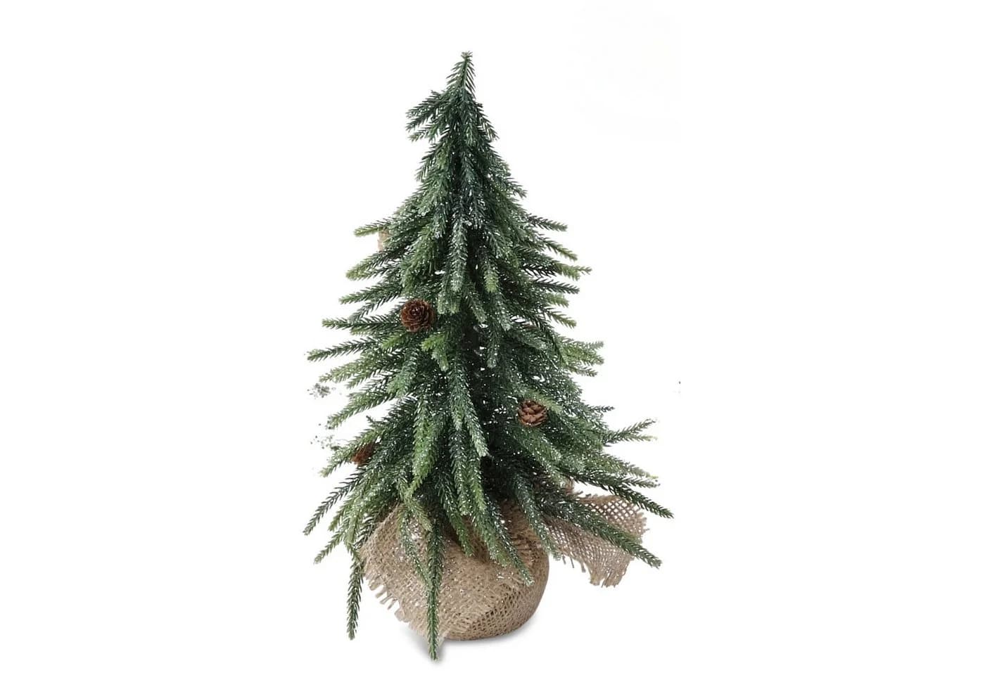 formano Dekofigur Winterzeit Weihnachtsdeko Grün mit Schneedekor - Bild 2