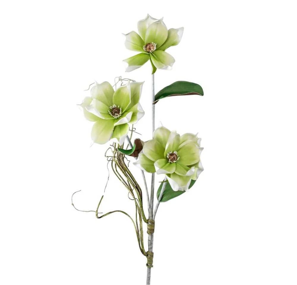 formano Kunstblume Magnolie Grün Weiß 105 cm Foam Flower