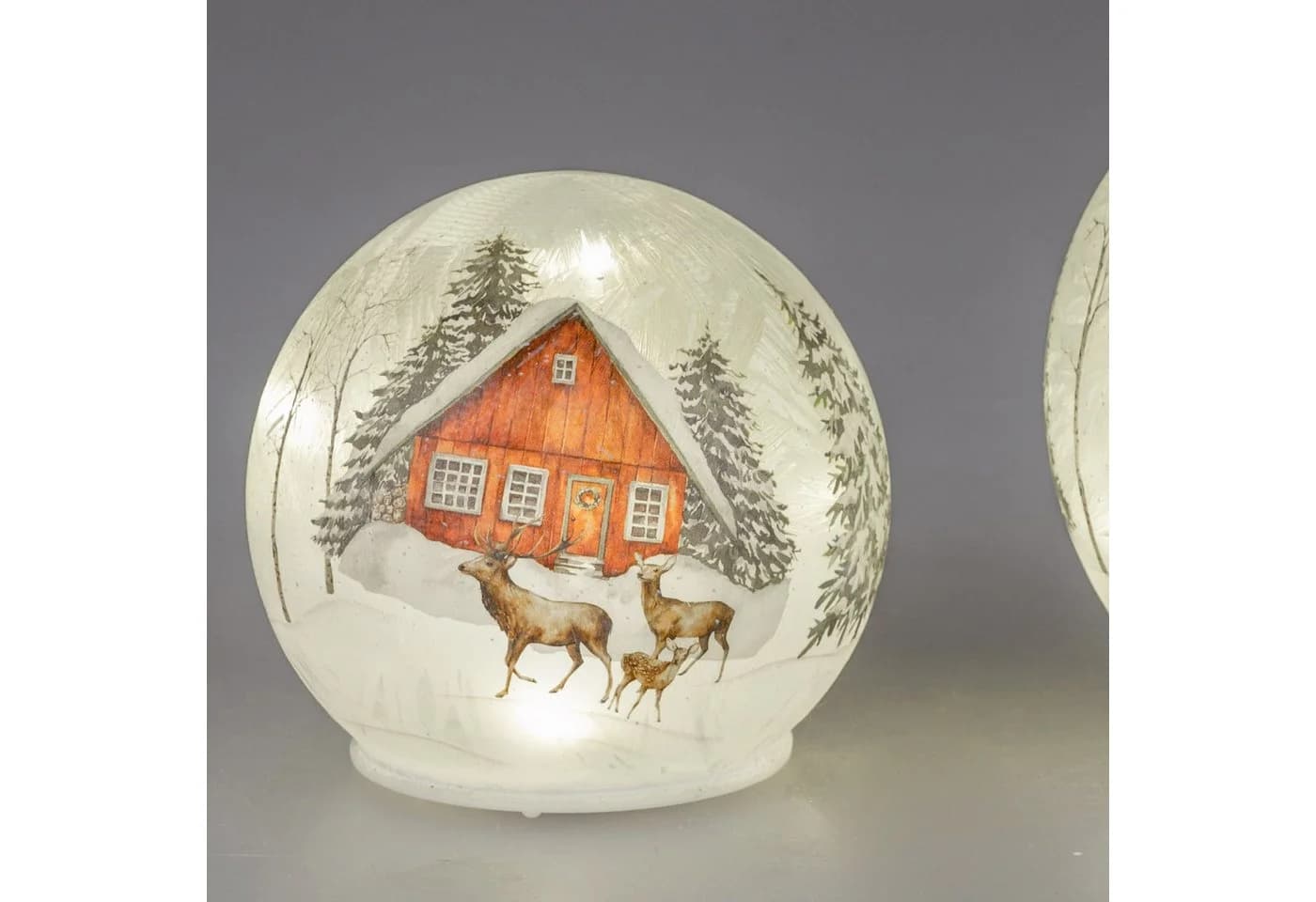 formano Weihnachtsstadt Winterzeit LED Kugellampe 12cm Weiß - Bild 2