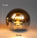 formano LED Dekolicht Deko Set 3er Leuchtkugeln mit Schriftzug Dream + Love + Home 12 cm Bild 4