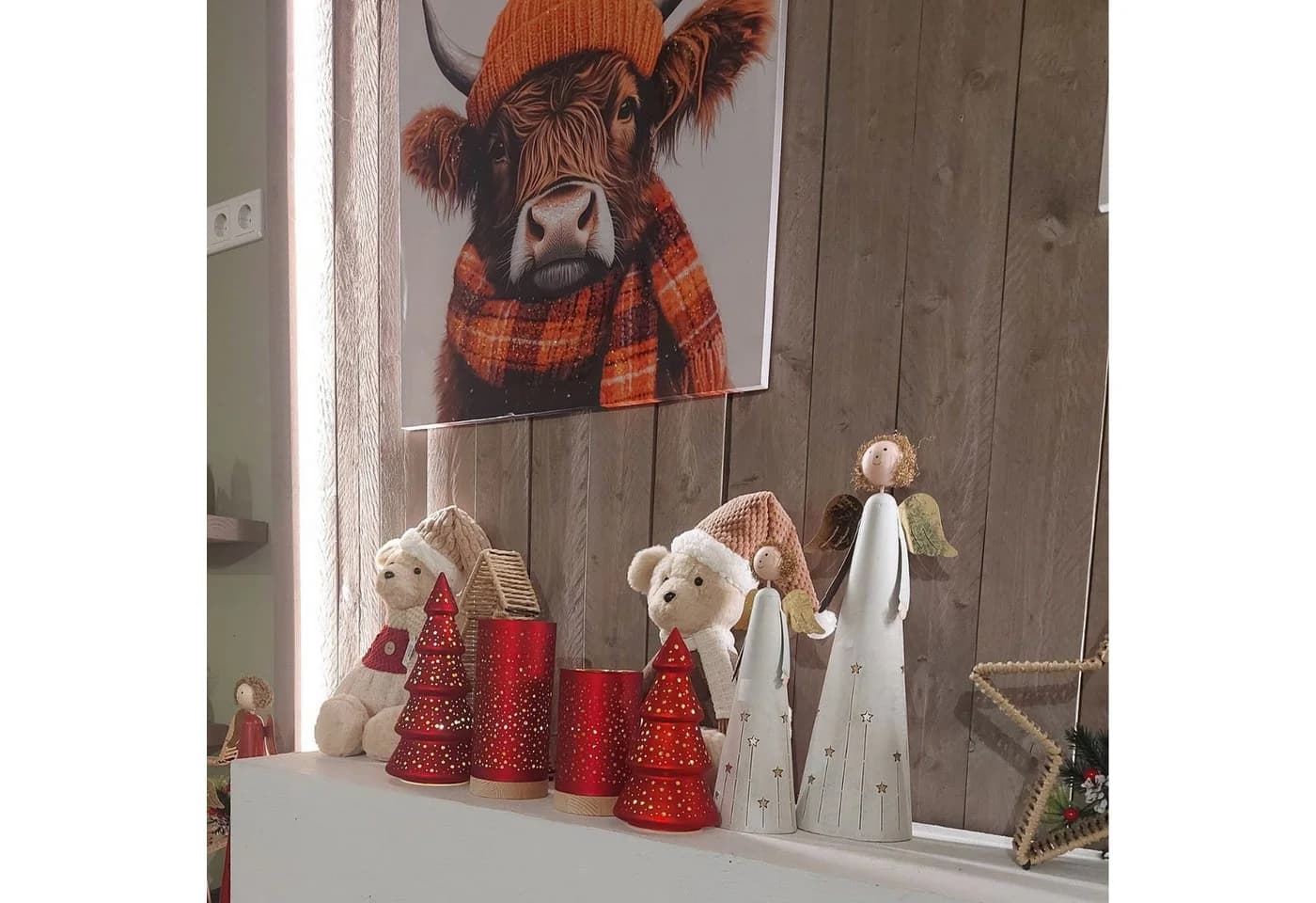 formano LED Deko Pyramide Sterne Rot mit Timer - Bild 4
